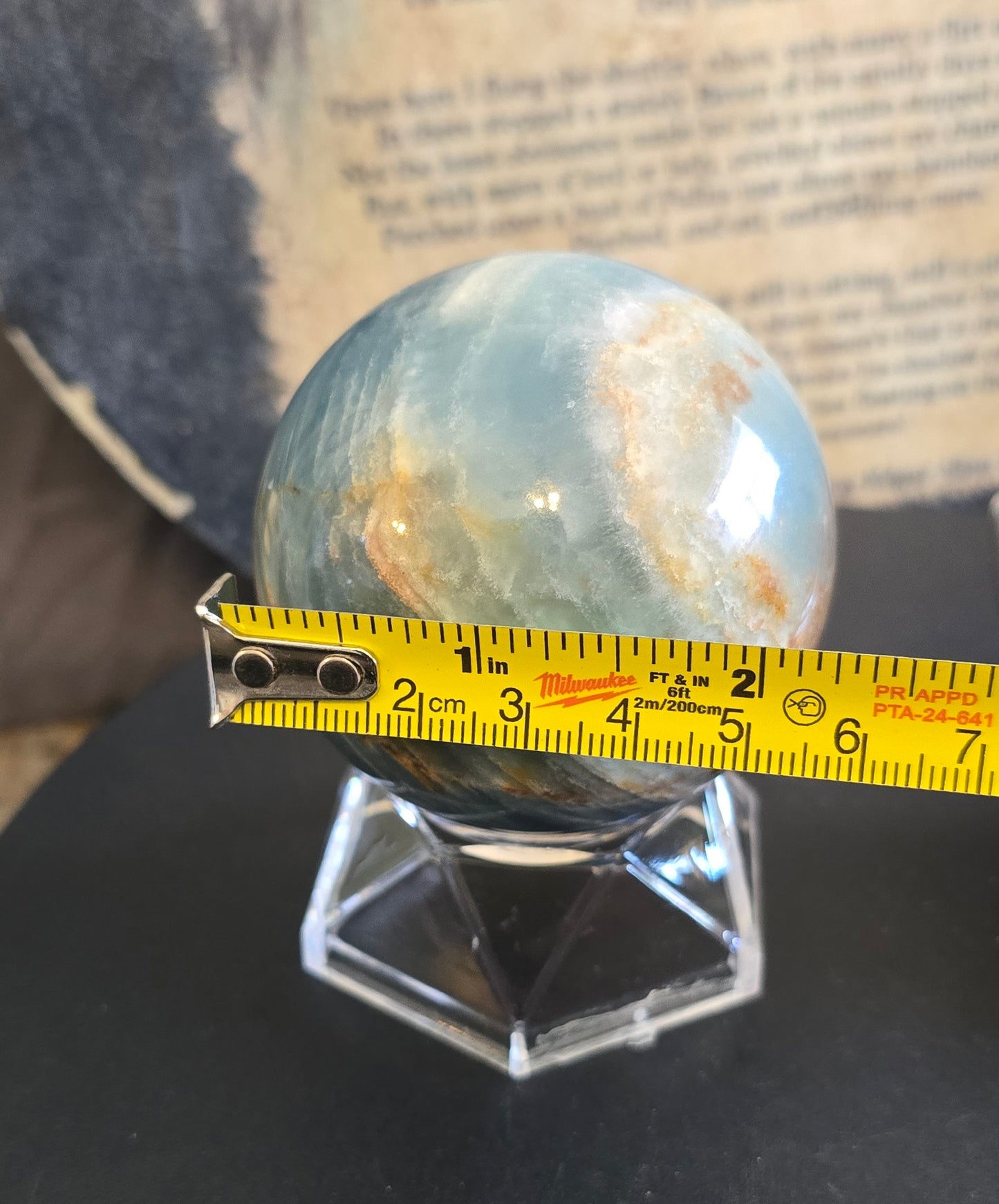S0203 Blue Onyx Sphere