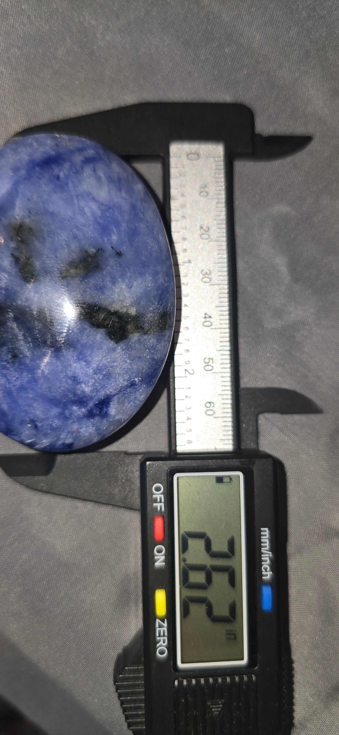 Blue Hackmanite Heart/Palm