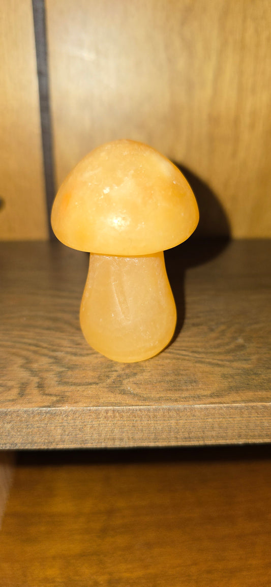 Honey Calcite Mushroom