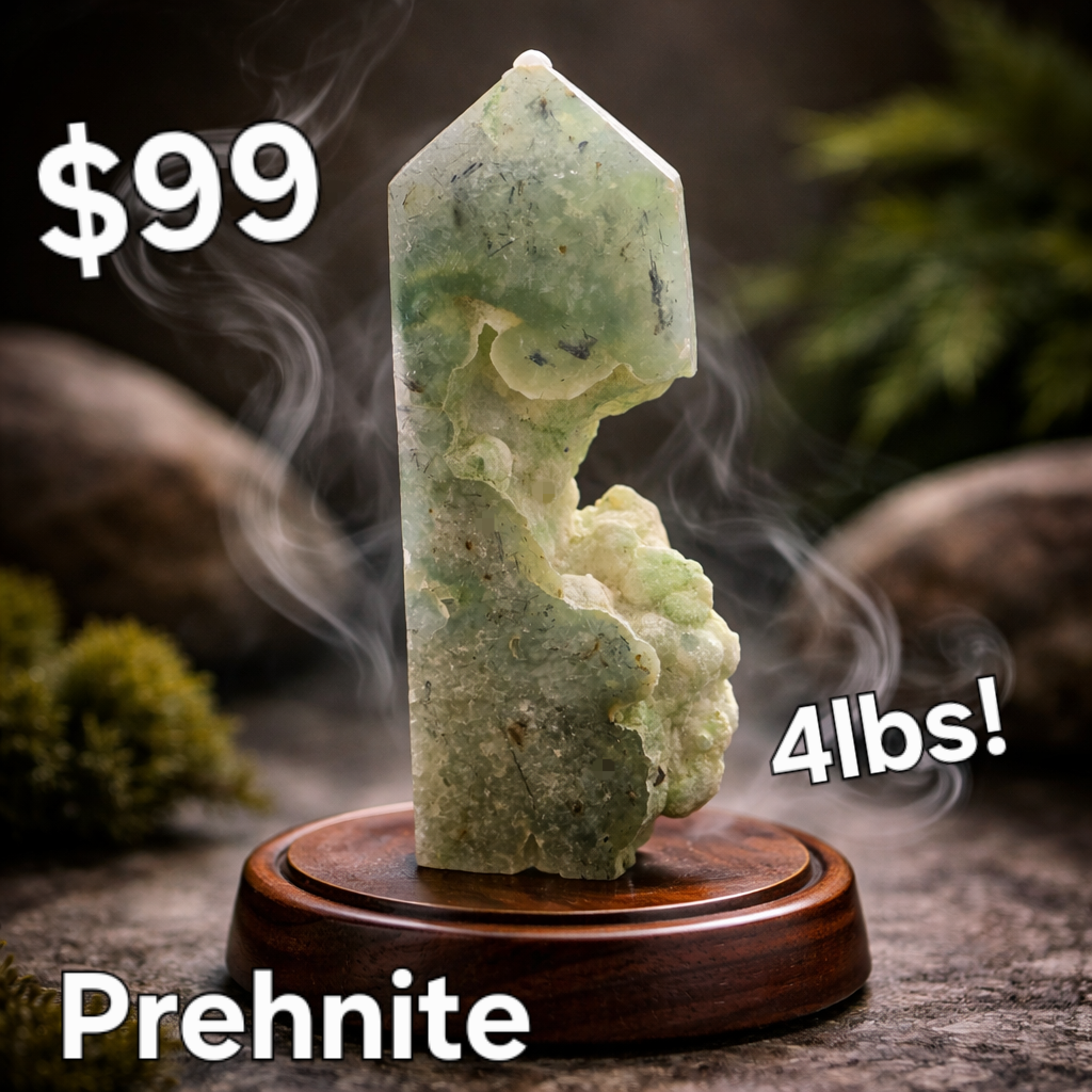 S0060 Prehnite Freeform Tower