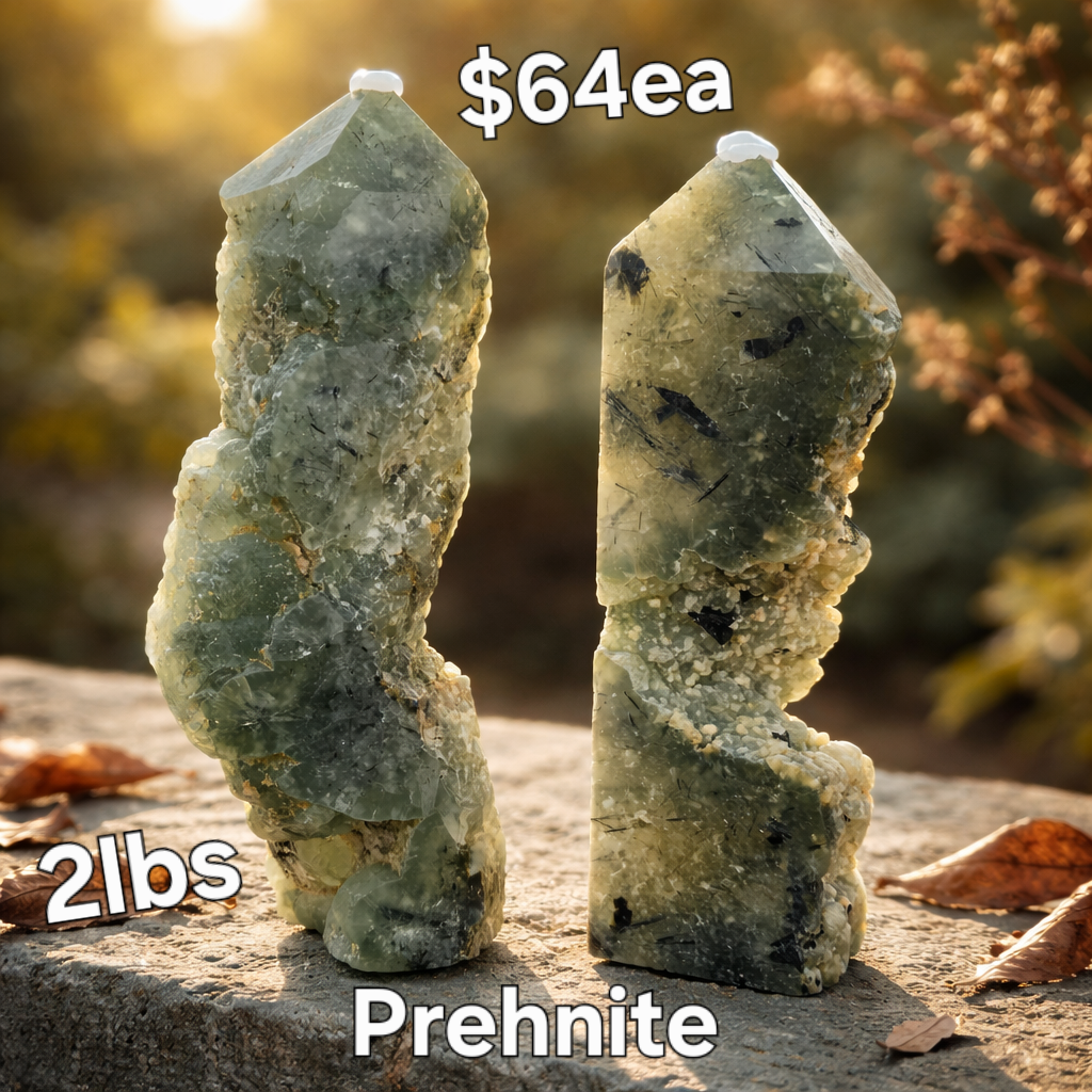 S0059 Prehnite Freeform Tower
