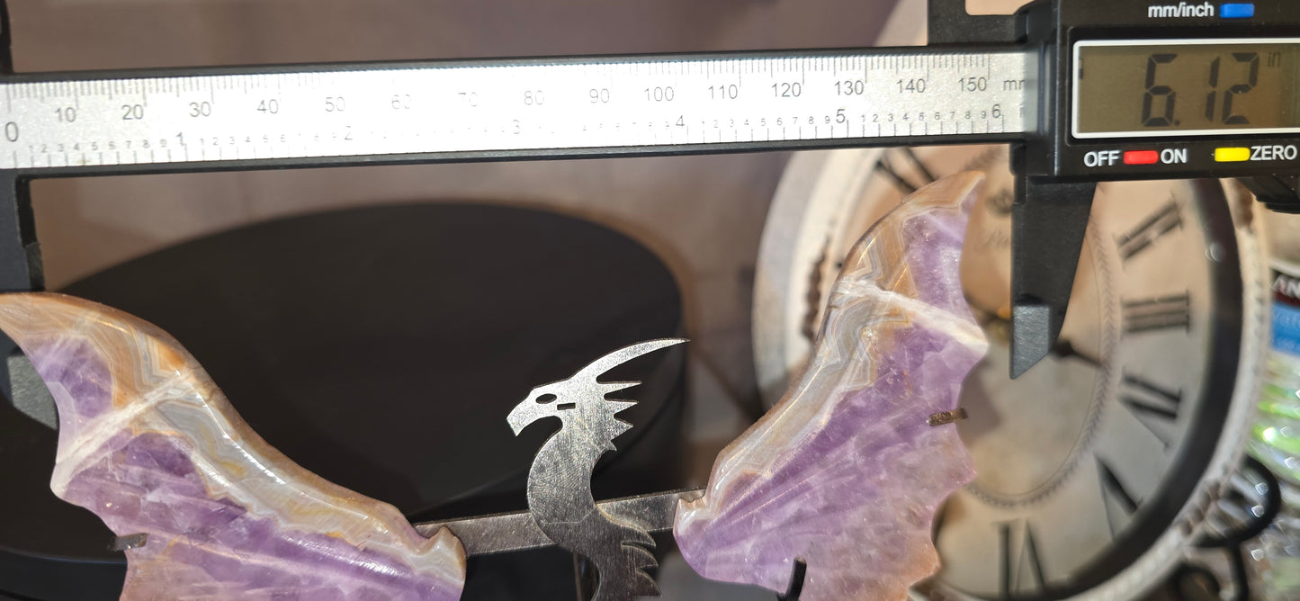 Amethyst/Agate Butterfly & Dragon