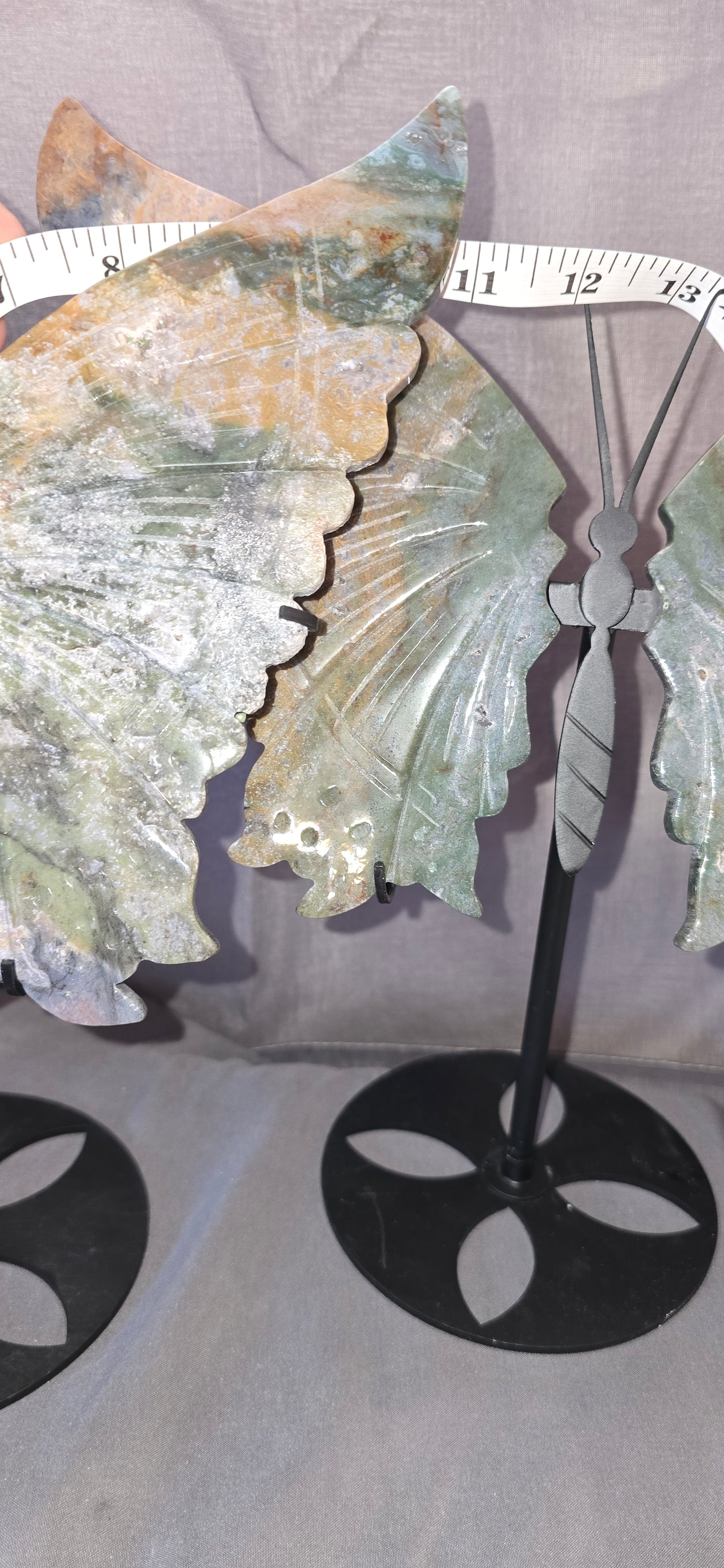 Moss Agate GIANT Butterfly