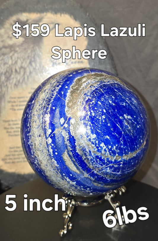 S0163 Lapis Lazuli Sphere