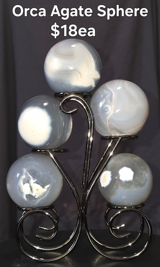 S0395 Orca Agate Sphere