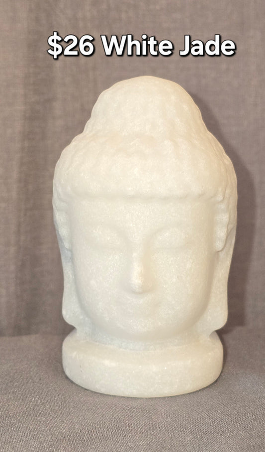White Jade Buddha Head
