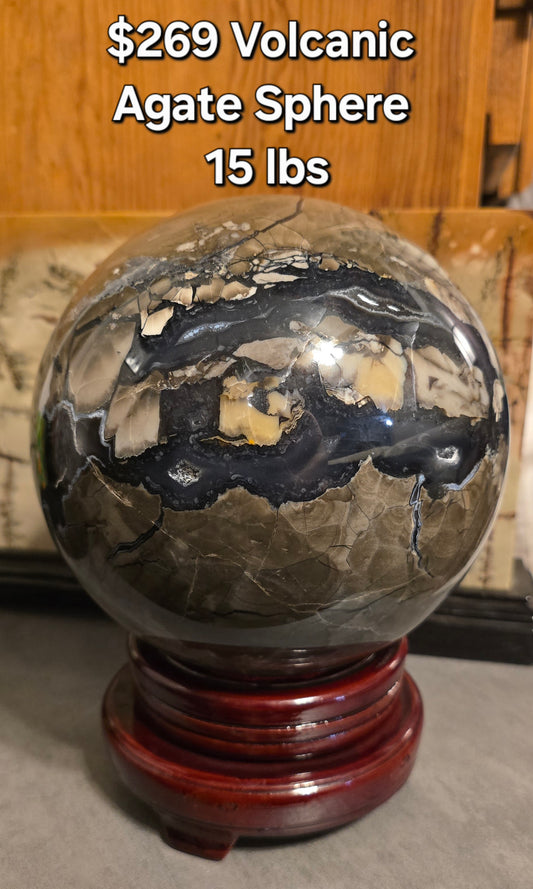 Volcanic Agate Sphere