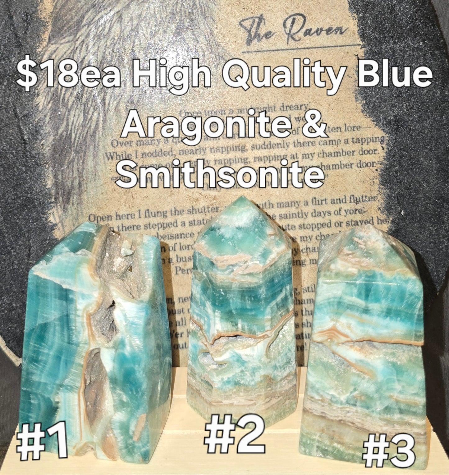 S0157 Blue Aragonite & Smithsonite