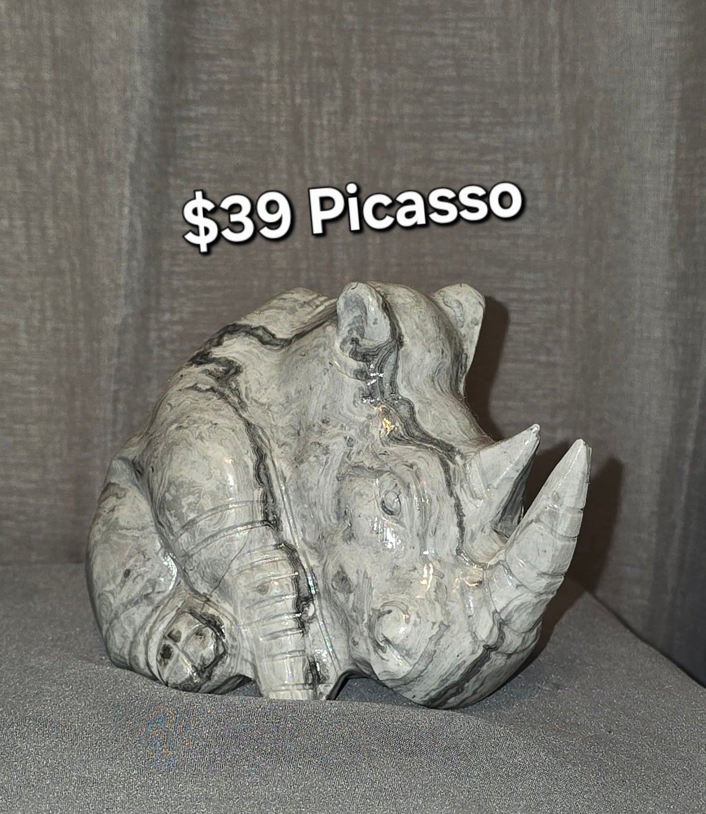 Picasso Jasper Sitting Rhino