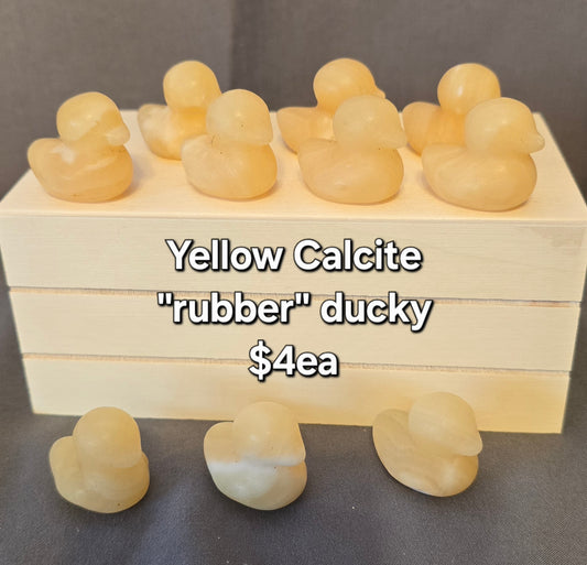 Honey Calcite Ducky