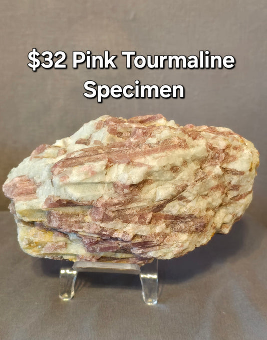 Pink Tourmaline Specimen