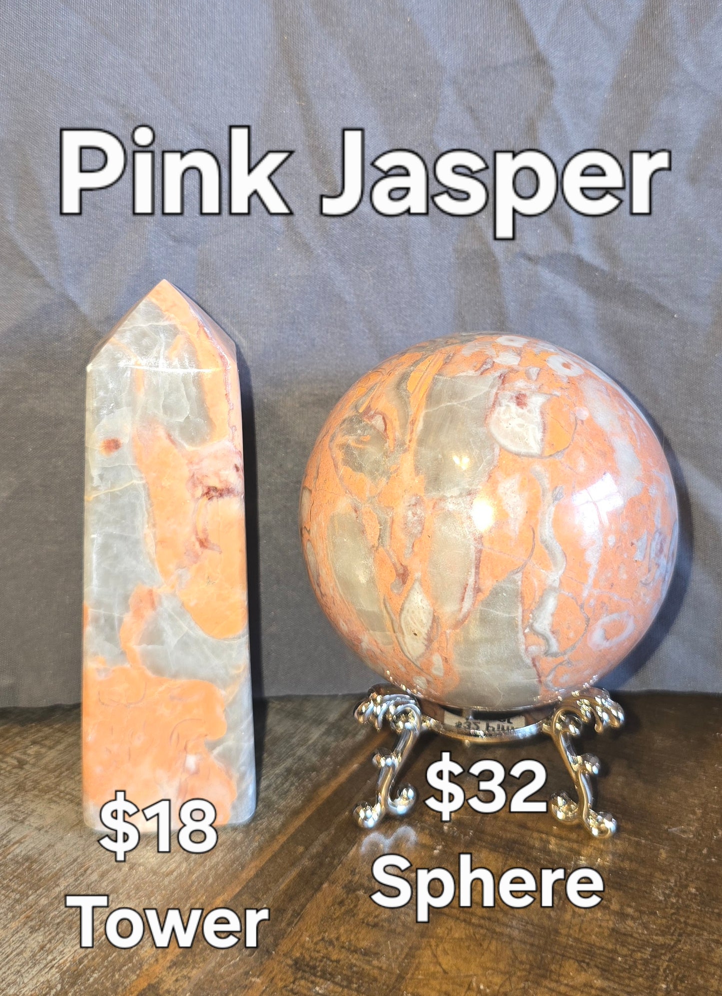 S0281 Pink Jasper Sphere