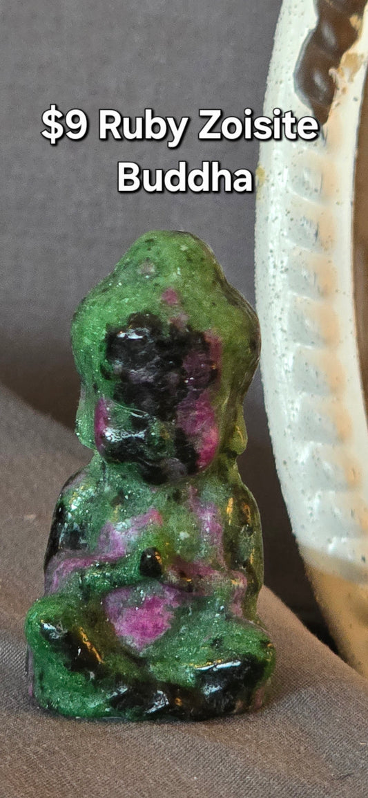 Ruby Zoisite Buddha