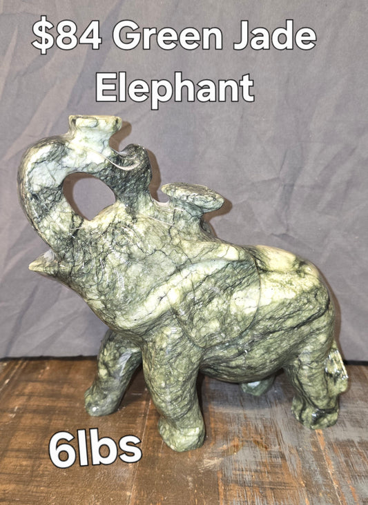 S0317 Green Jade Elephant