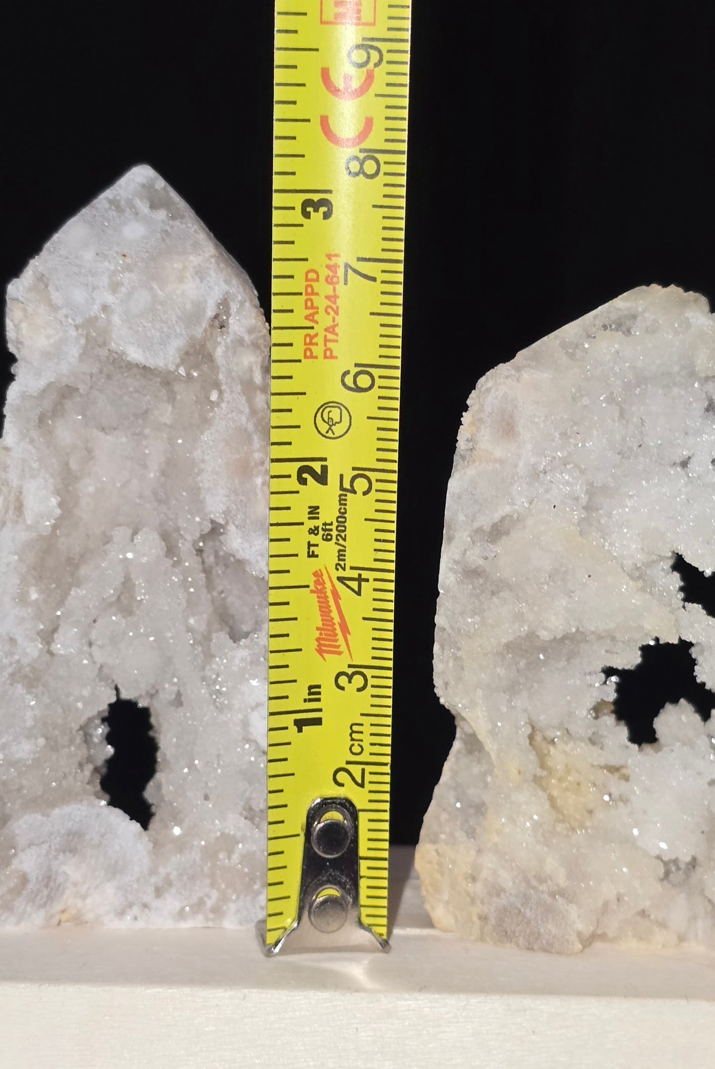 S0434 Druzy Quartz Tower/Heart