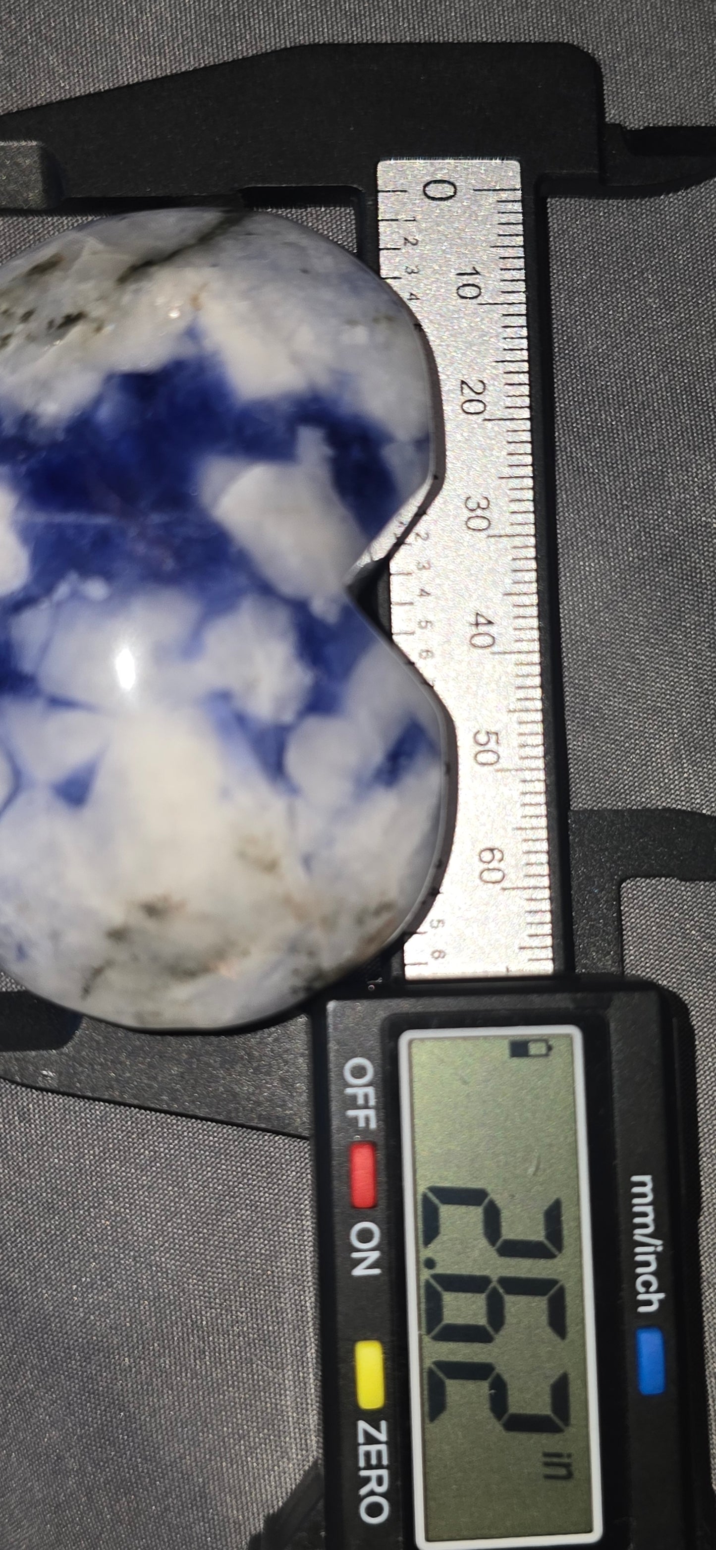 Blue Hackmanite Heart/Palm