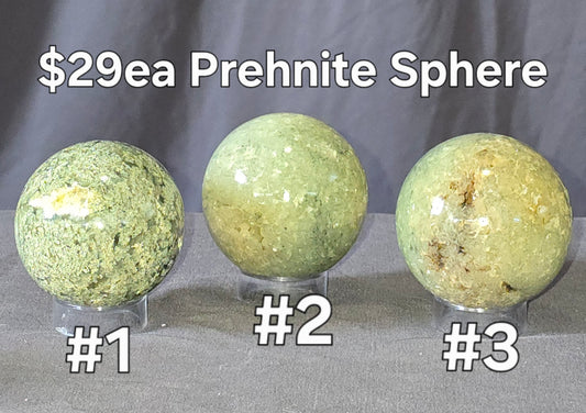 S0474 Prehnite Sphere