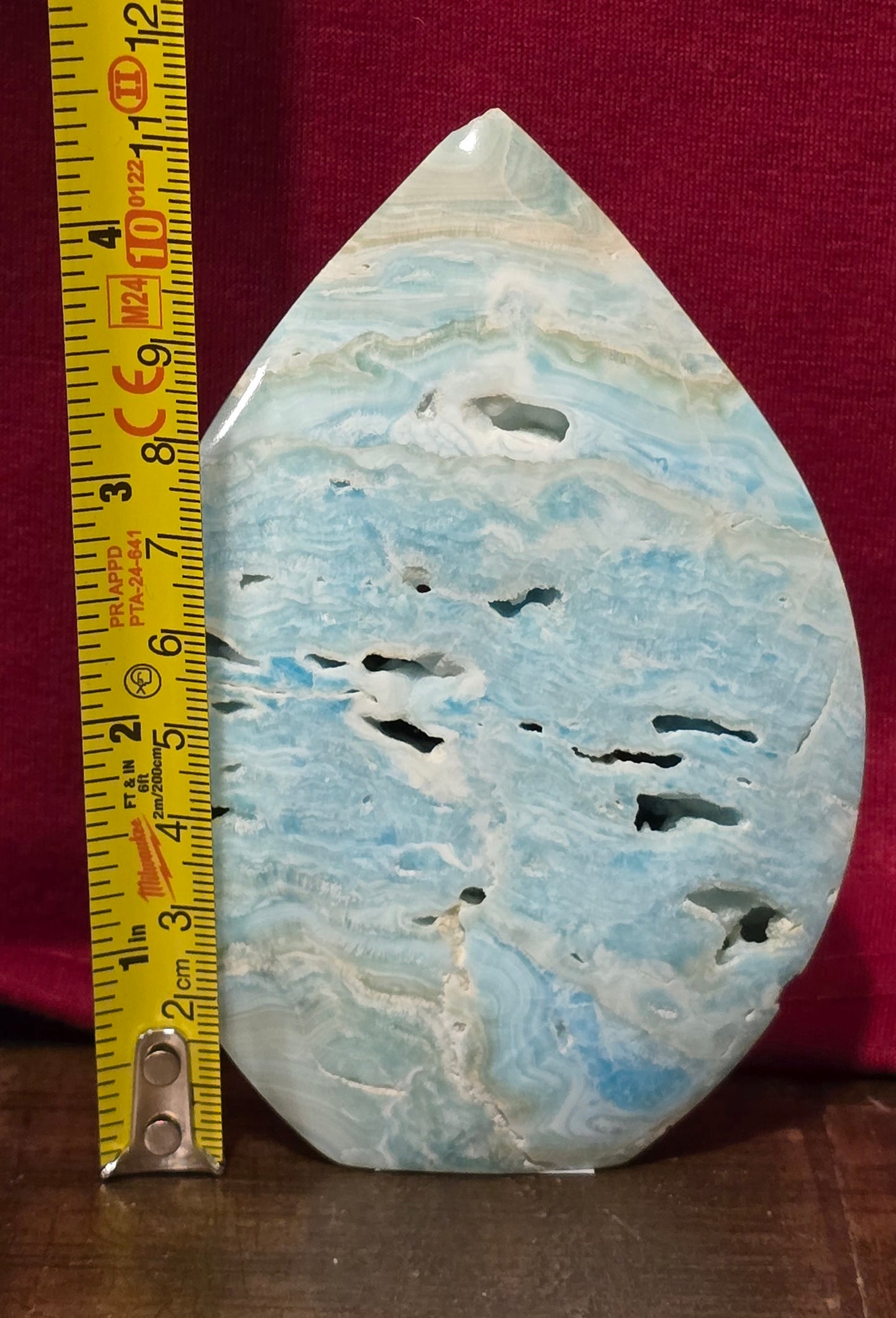 S0097 Blue Aragonite Teardrop