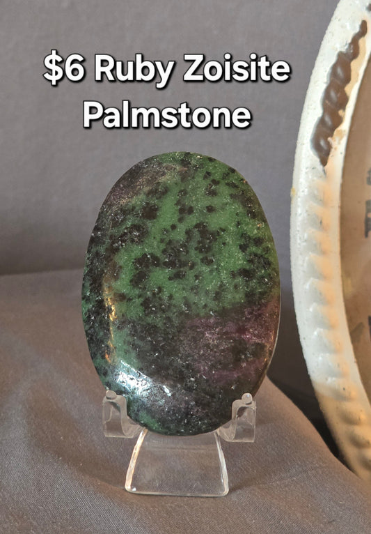 Ruby Zoisite Palmstone