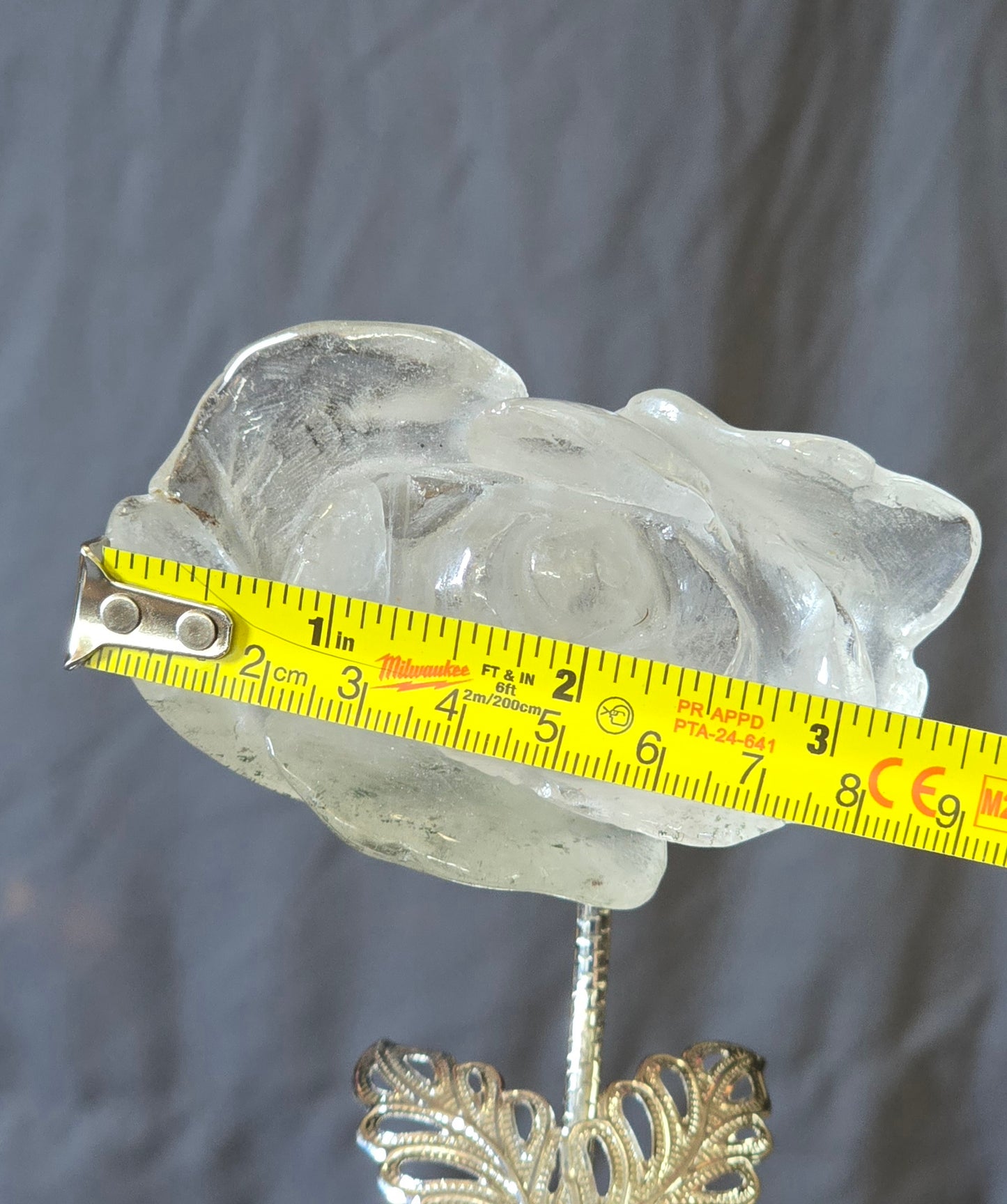 S0423 Clear Quartz Rose