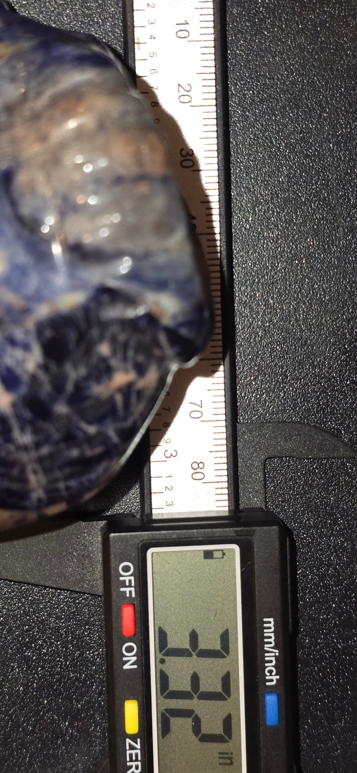 Sodalite Horned Skull