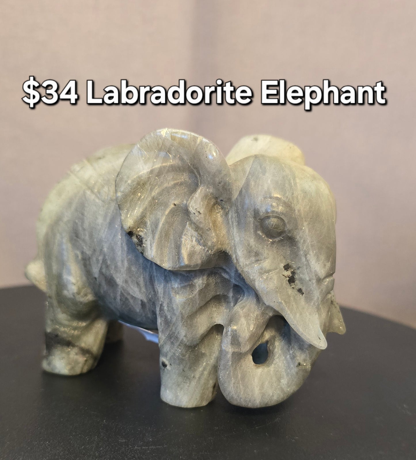 Labradorite Elephant