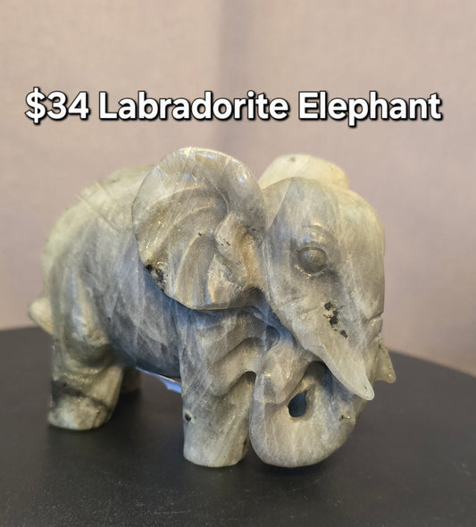 Labradorite Elephant