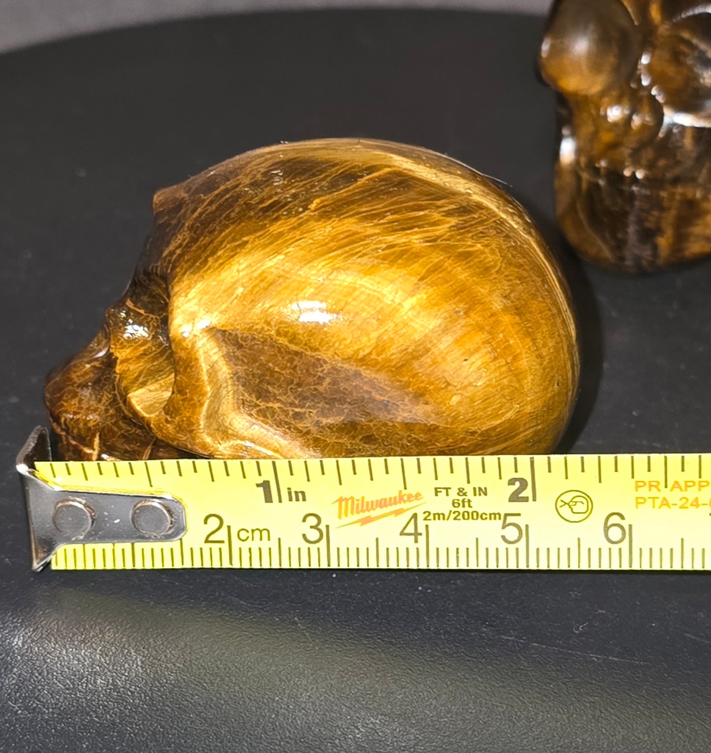 S0298 Tiger's Eye Skull