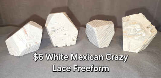 White Mexican Crazy Lace Freeform