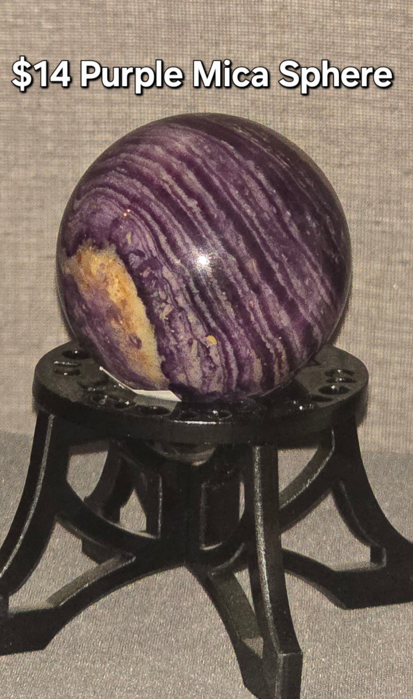 Purple Mica Sphere