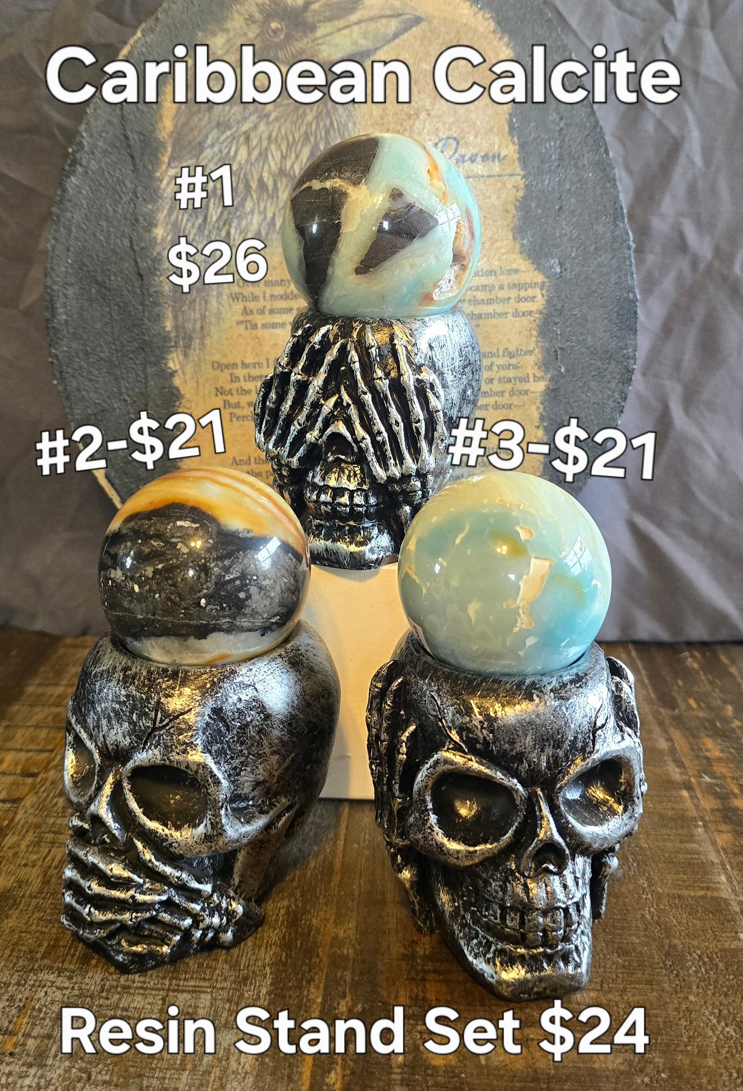 S0125 Caribbean Calcite Sphere #1