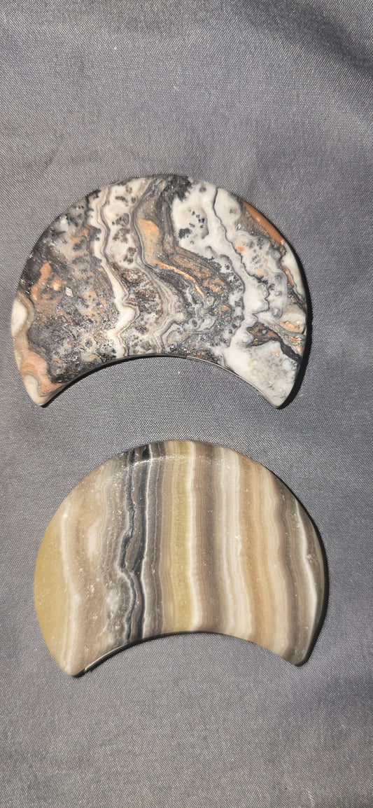 Zebra Calcite Moon
