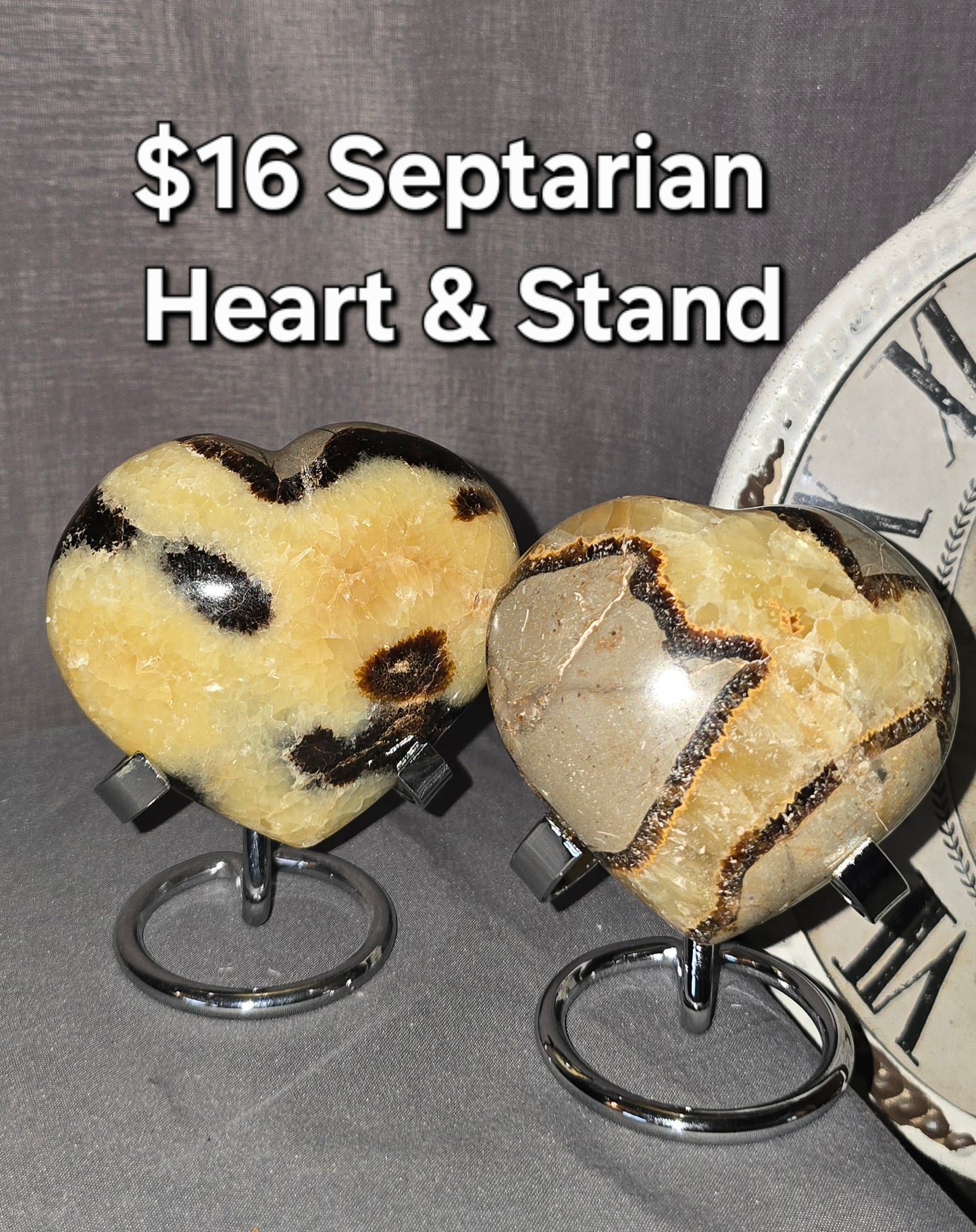 Septarian Heart & Stand