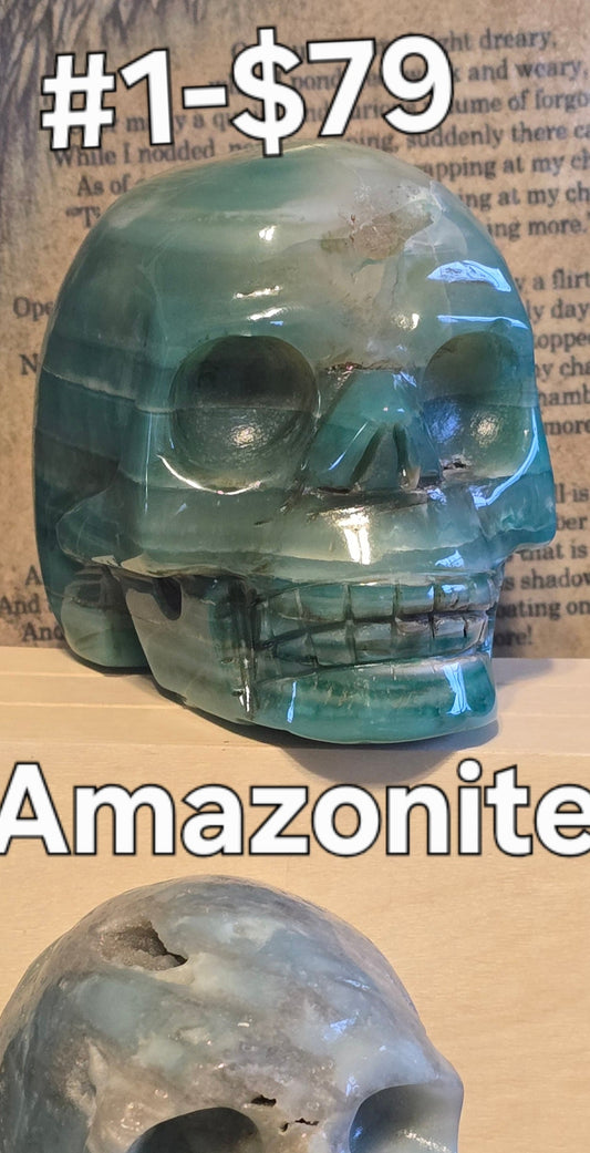 S0147 Amazonite Skull