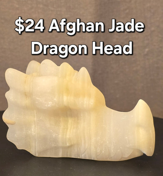 Afghan Jade Dragon Head