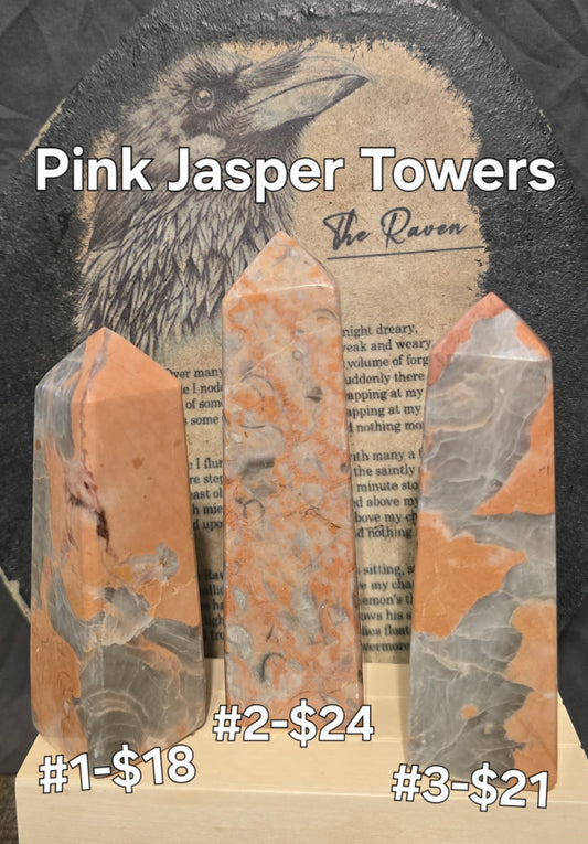 S0160 Pink Jasper Tower #2