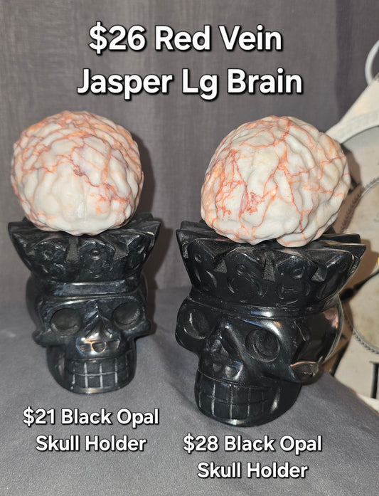 Black Opal Skull Stand