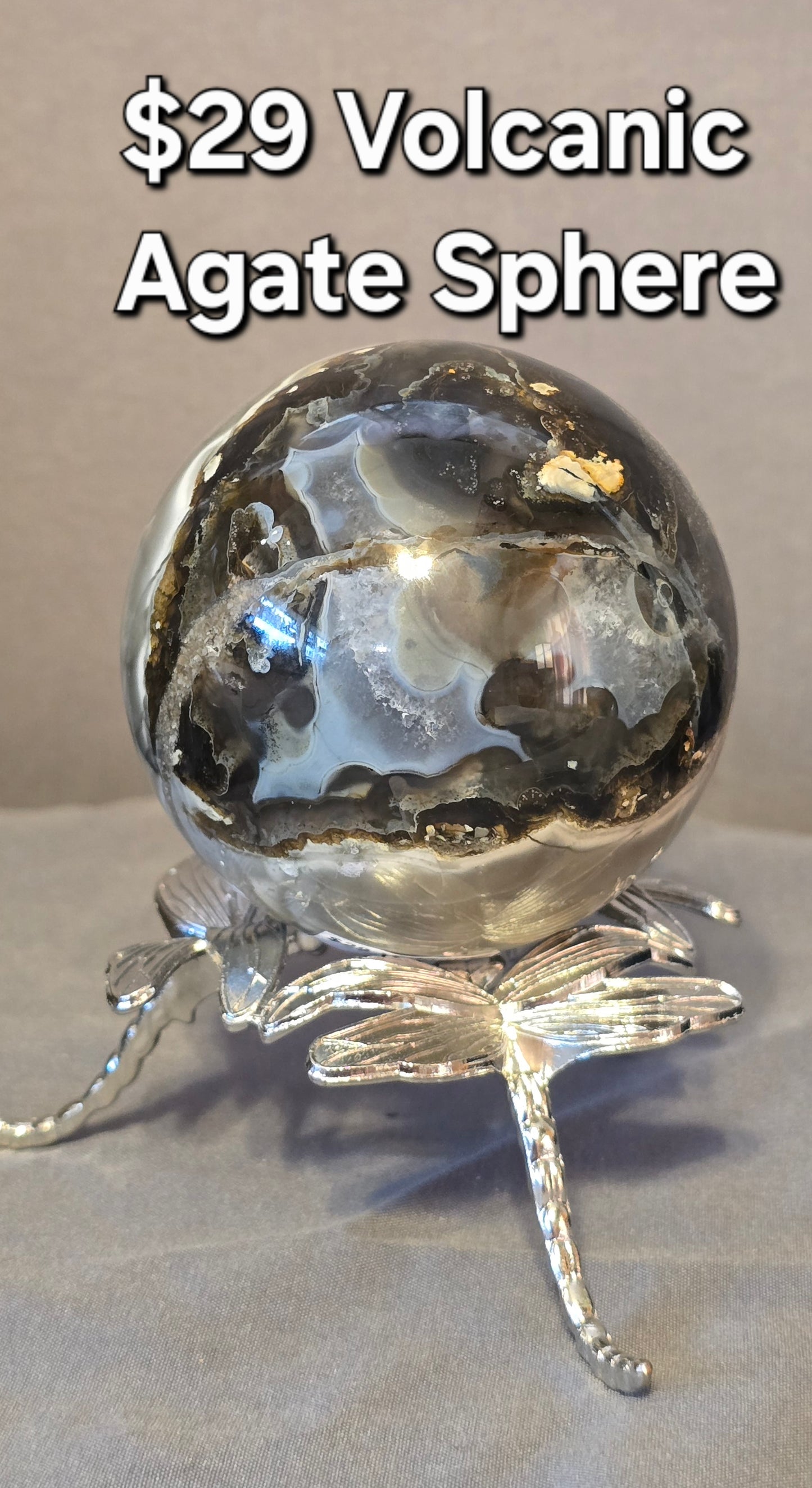 Volcanic Agate Sphere