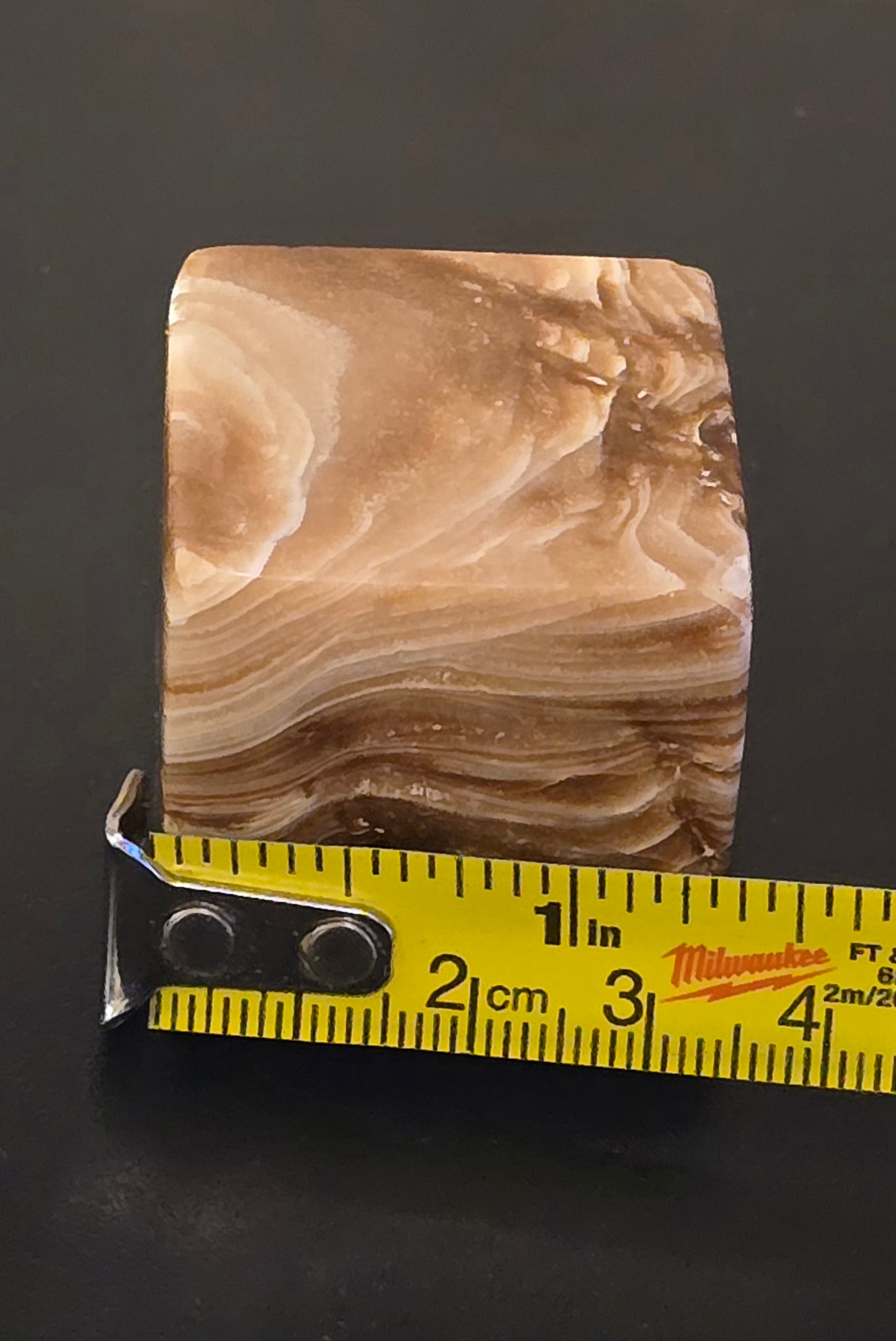 S0220 Chocolate Calcite Floating Cube