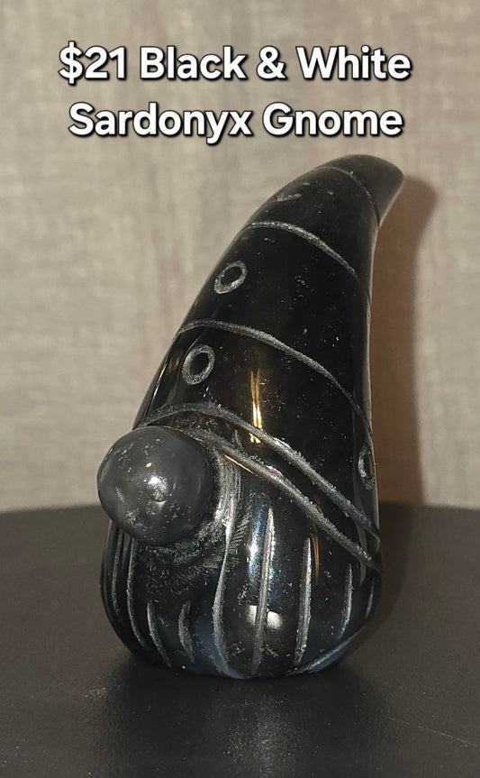 Black & White Sardonyx Gnome
