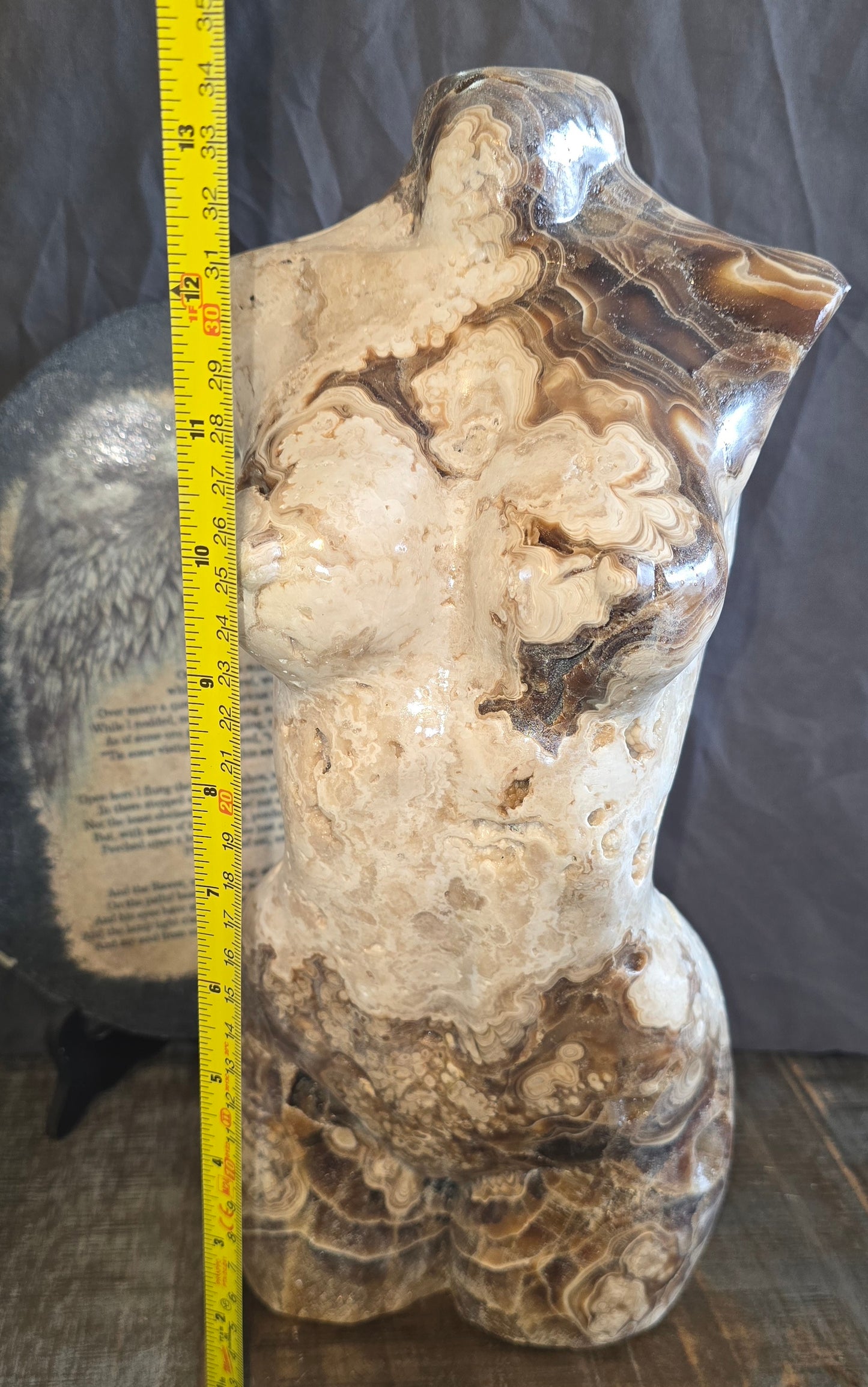 S0207 Choc Calcite Goddess