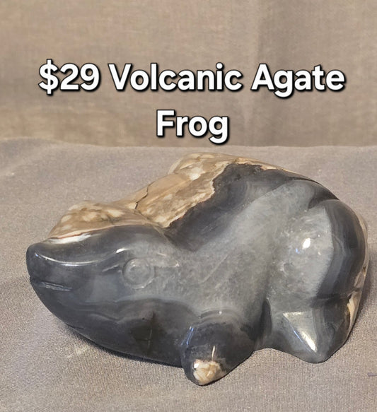 Volcanic Agate Frog