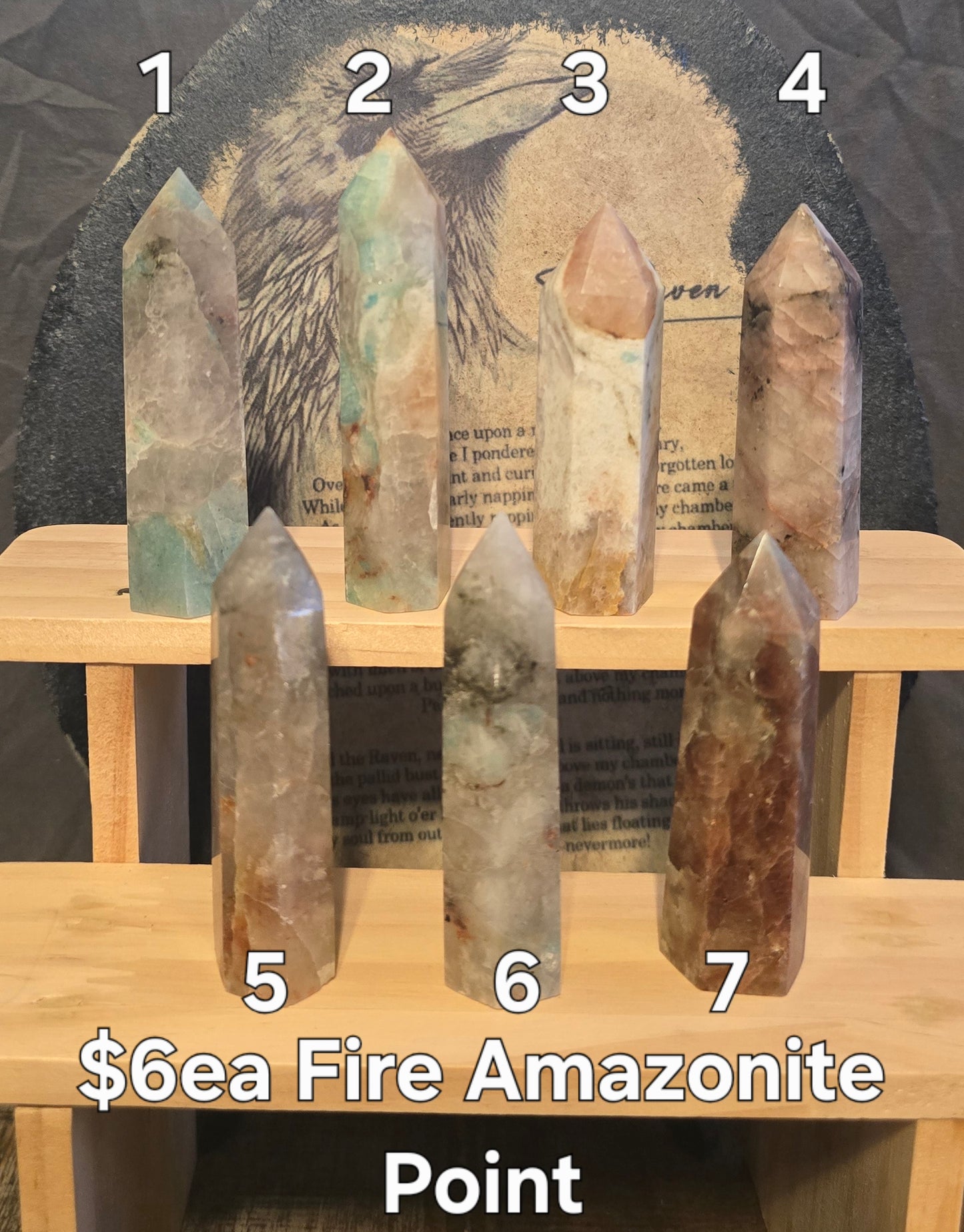 S0150 Fire Amazonite Point