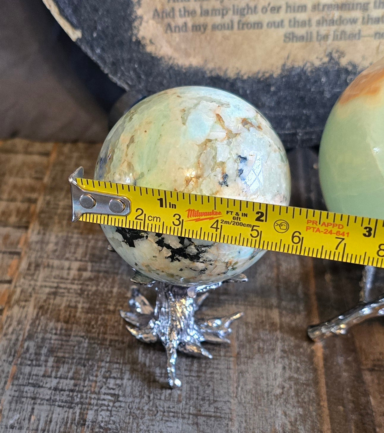 S0130 Caribbean Calcite Sphere #1