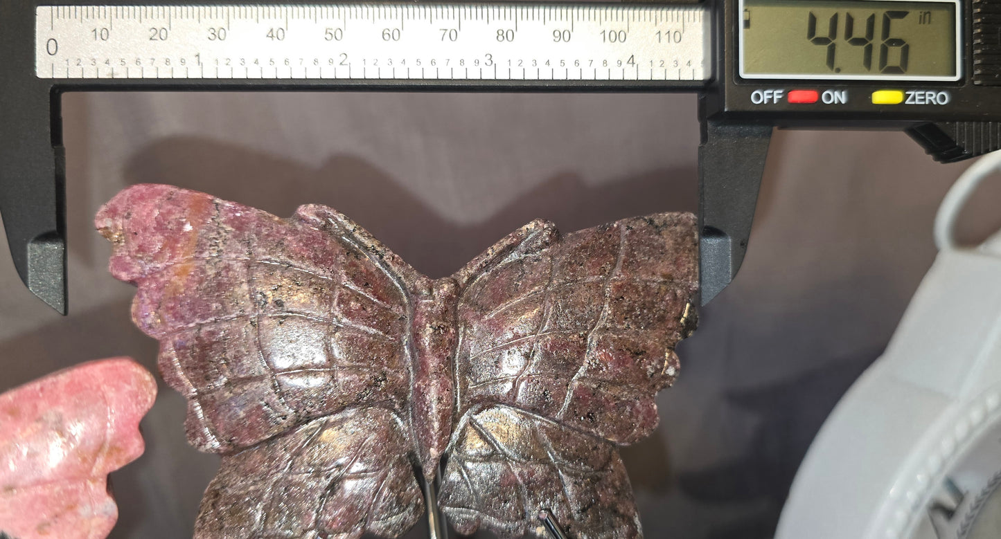 Rhodonite Butterfly