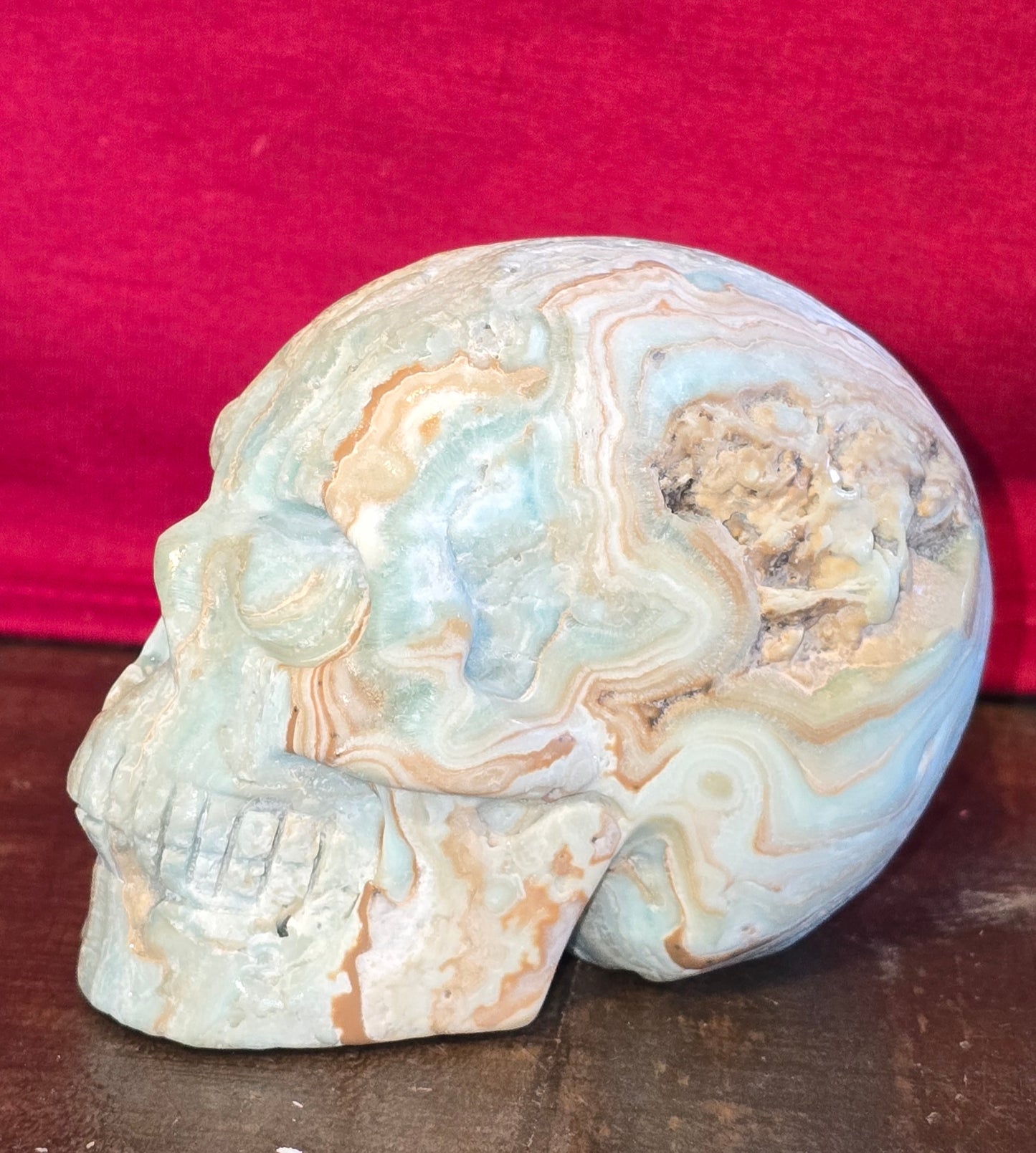 S0084 Hemimorphite Skull