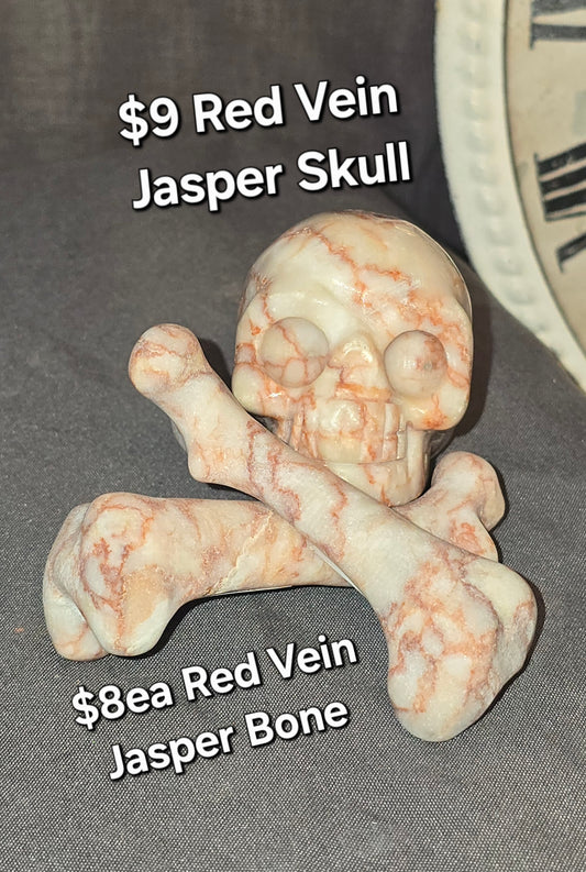 Red Vein Jasper Bone