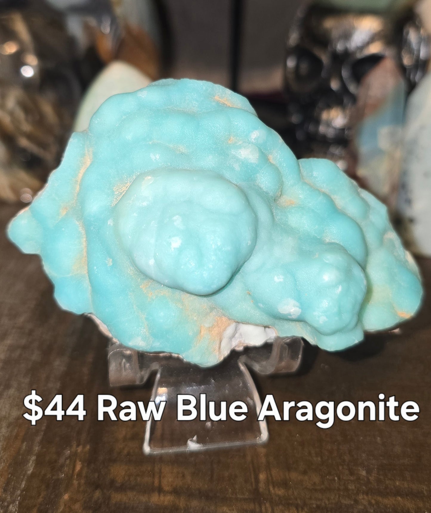S0110 Blue Aragonite Raw