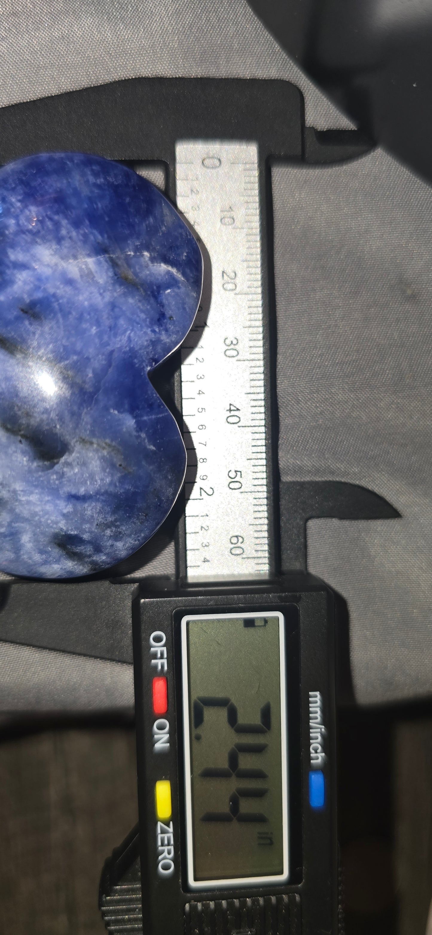 Blue Hackmanite Heart/Palm