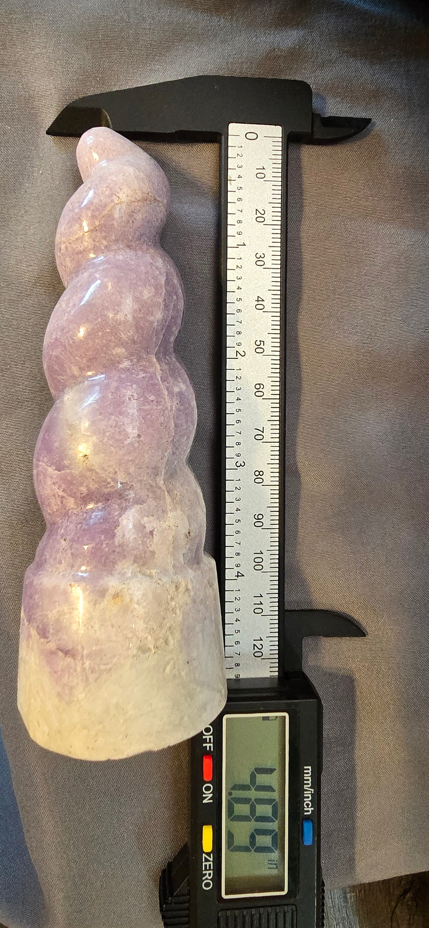 Lepidolite Horn/Flame